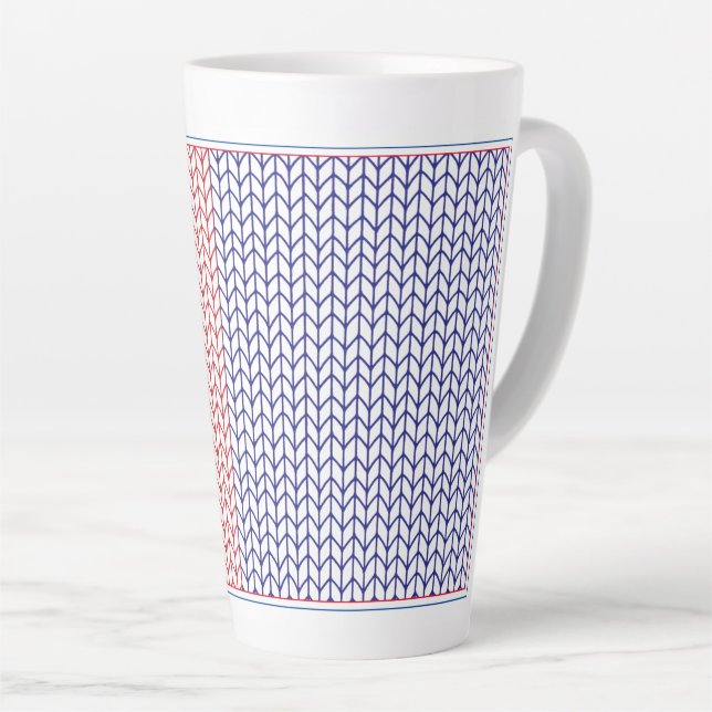 AMERIKAN STRICK hoch Latte Tasse (Rechte Ecke)