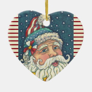 AMERIKANA ST. NICK, CHRISTMAS URLAUB ORNAMENT Hrt