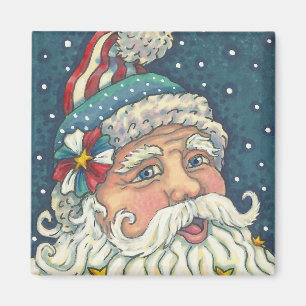 AMERIKANA ST. NICK PATRIOTIC CHRISTMAS MAGNET