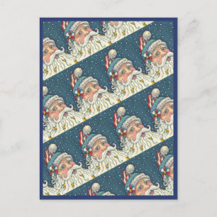 AMERIKANA ST. NICK, PATRIOTISCHE SANTA CHRISTMAS POSTKARTE
