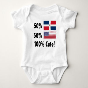Amerikaner 100% 50% Dominikaner-50% niedlich Baby Strampler