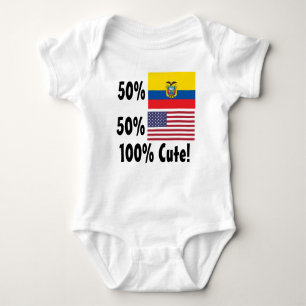 Amerikaner 100% 50% Ecuadorian-50% niedlich Baby Strampler