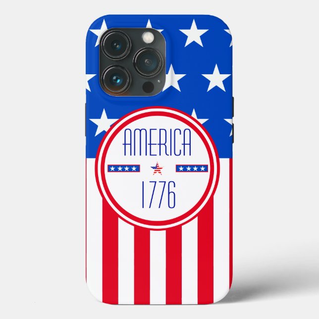 Amerikaner 1776 patriotisch Case-Mate iPhone hülle (Rückseite)