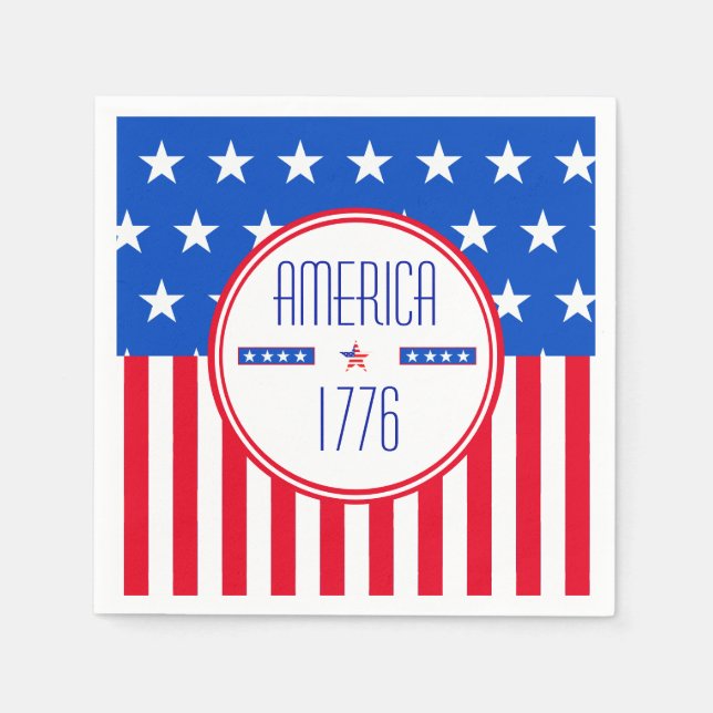 Amerikaner 1776 patriotisch serviette (Vorderseite)