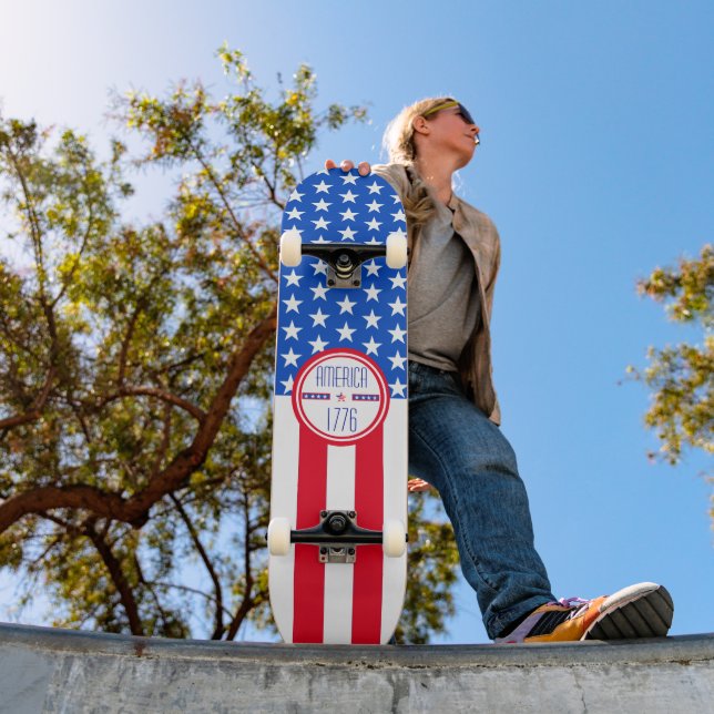 Amerikaner 1776 patriotisch skateboard (Außenbereich 1)