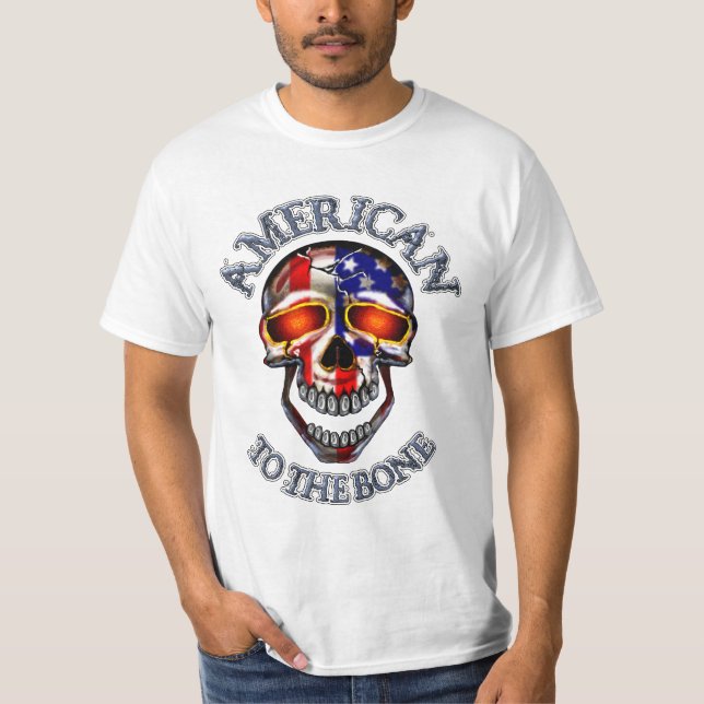 Amerikaner 2 der Knochen-T - Shirt (Vorderseite)