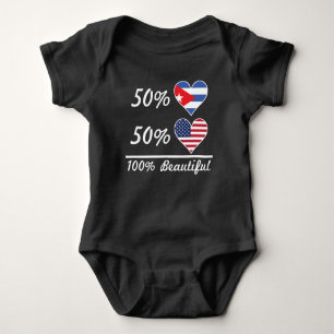 Amerikaner 50% Kubaner-50% 100% schön Baby Strampler