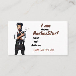 Amerikaner, 89 mm x 51 mm Visitenkarte, Barberdesi Visitenkarte