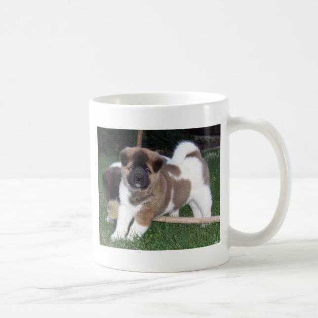 Amerikaner-Akita-Hündchen Kaffeetasse (Rechts)