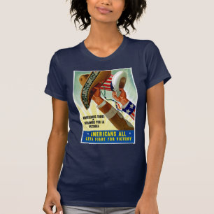 Amerikaner alle ~ Lasst uns um den Sieg kämpfen T-Shirt