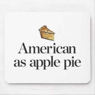 Amerikaner als Apfelkuchen Mousepad