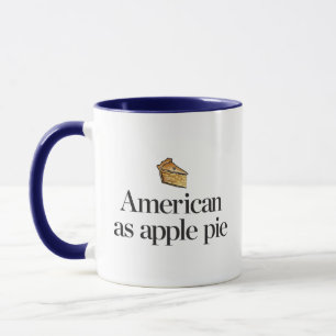 Amerikaner als Apfelkuchen Tasse