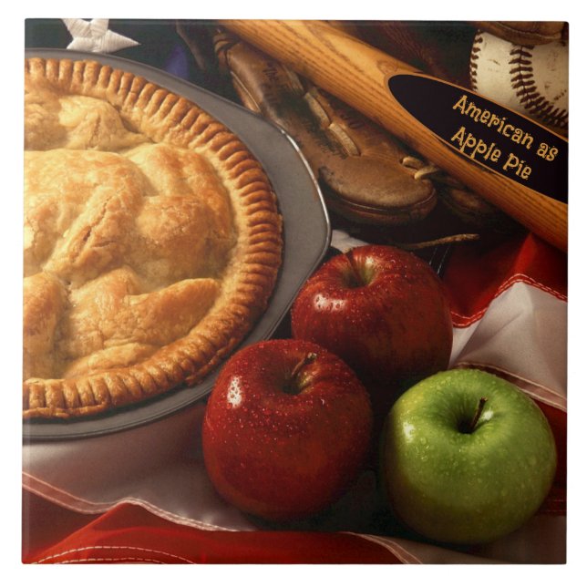Amerikaner als Apple Pie Fliese (Vorderseite)