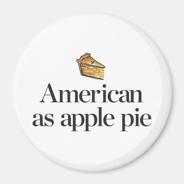 Amerikaner als Apple Pie Magnet (Vorne)