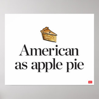 Amerikaner als Apple Pie Poster