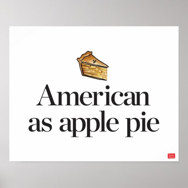 Amerikaner als Apple Pie Poster (Vorne)