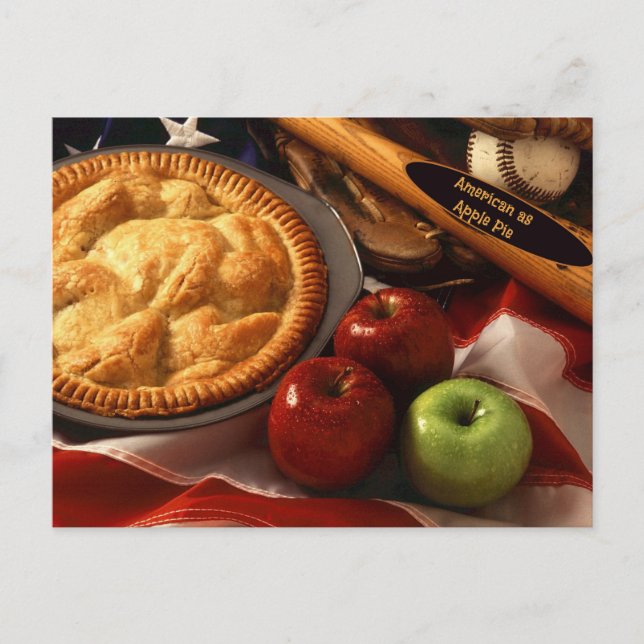 Amerikaner als Apple Pie Postkarte (Vorderseite)