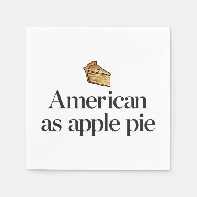 Amerikaner als Apple Pie Serviette (Vorderseite)