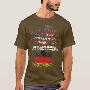 Amerikaner aufgewachsen mit Deutschland Roots T-Shirt