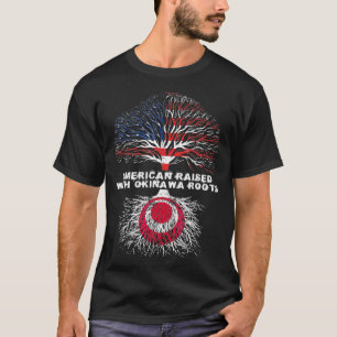 Amerikaner aufgewachsen mit Okinawa Roots Japan T-Shirt
