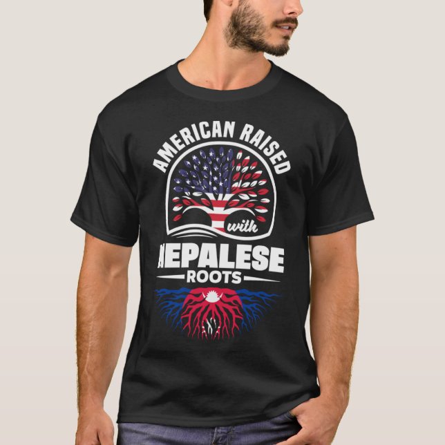 Amerikaner aufgezogen mit nepalesischen Roots Nepa T-Shirt (Vorderseite)