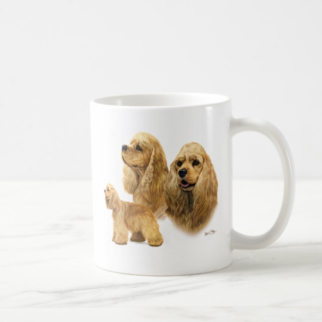 Amerikaner Cocker spaniel Kaffeetasse (Rechts)