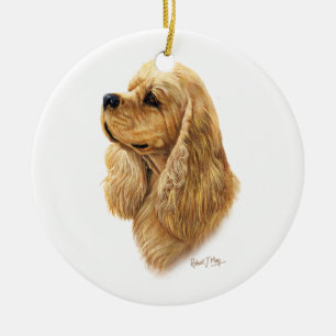 Amerikaner Cocker spaniel Keramikornament