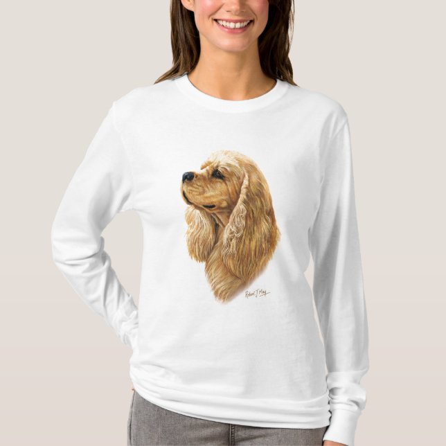 Amerikaner Cocker spaniel T-Shirt (Vorderseite)