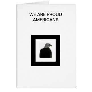 AMERIKANER EAGLE MIT DER AMERIKANISCHEN FLAGGE