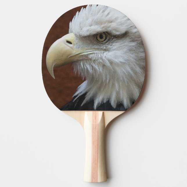 Amerikaner-Eagle-Vogel u. Flaggen-Paddel Tischtennis Schläger (Vorderseite)