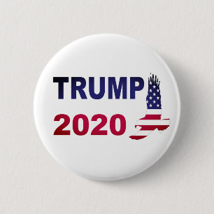 Amerikaner-Eagles des Trumpf-2020 politischer Button