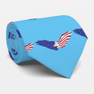 Amerikaner Eagles Thunder_Cove patriotisch Juli 4. Krawatte