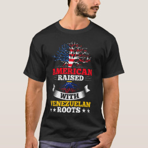 Amerikaner erhoben mit Venezuela Kultur Venezuelan T-Shirt