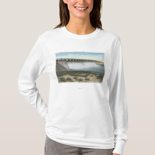 Amerikaner fällt VerdammungSpillway, Oregon T-Shirt (Vorderseite)