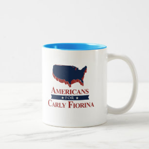 Amerikaner für Carly Fiorina im Jahre 2016 Zweifarbige Tasse
