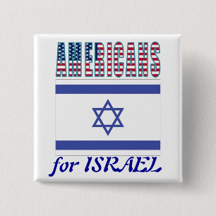 Amerikaner für Israel-Knopf Button