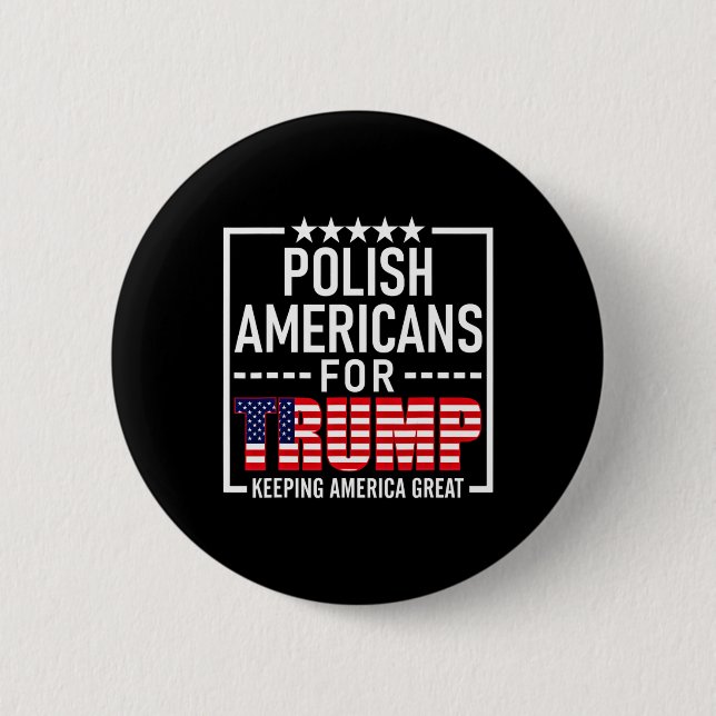 Amerikaner für Trump - Konservatives Geschenk 2020 Button (Vorderseite)