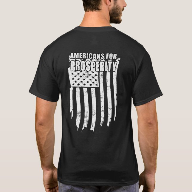 Amerikaner für Wohlstand T-Shirt (Rückseite)