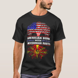 Amerikaner Geboren mit makedonischem Roots-T - Shi T-Shirt