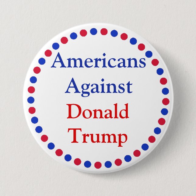 Amerikaner gegen Donald Trump Button (Vorderseite)