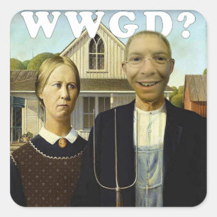 Amerikaner Gerb Quadratischer Aufkleber