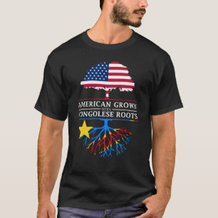 Amerikaner gewachsen mit den kongolesischen T-Shirt