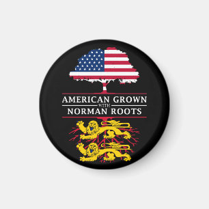 Amerikaner gewachsen mit Normandie-Wurzeln Magnet