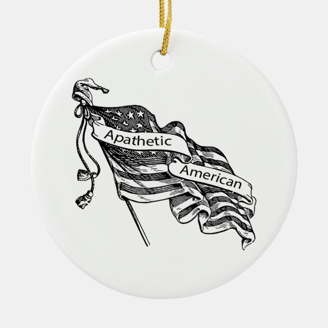 Amerikaner Keramik Ornament (Vorne)
