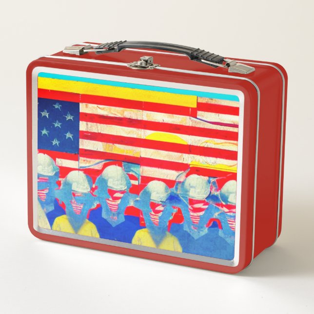 Amerikaner Metall Brotdose (Vorderseite)