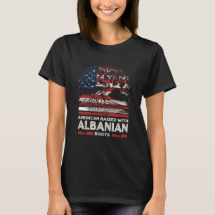 Amerikaner mit albanischen Roots Patriotic Albanie T-Shirt