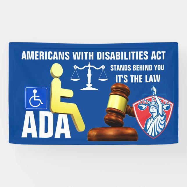 AMERIKANER MIT BEHINDERUNGEN BANNER (Horizontal)