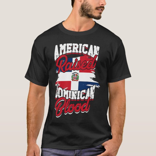 Amerikaner mit dominanten Wurzeln dominikanische P T-Shirt (Vorderseite)