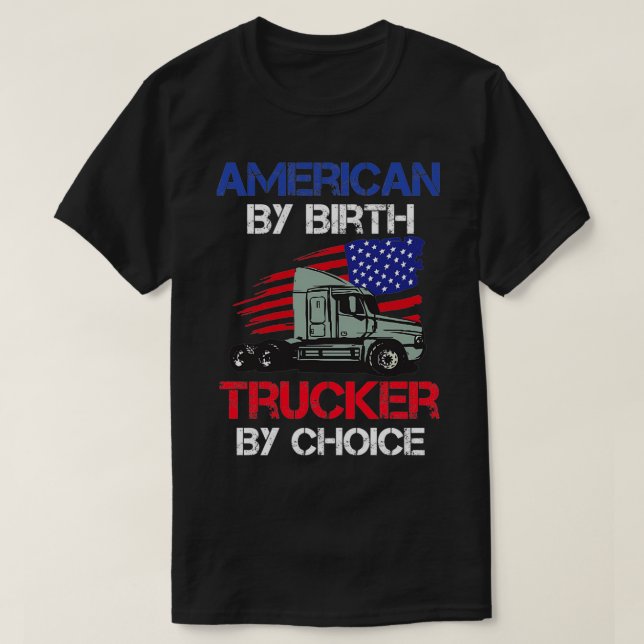 Amerikaner mit Geburtswagen nach Wahl 2 T-Shirt (Design vorne)