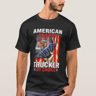 Amerikaner mit Geburtswagen nach Wahl LKW USA Fla T-Shirt